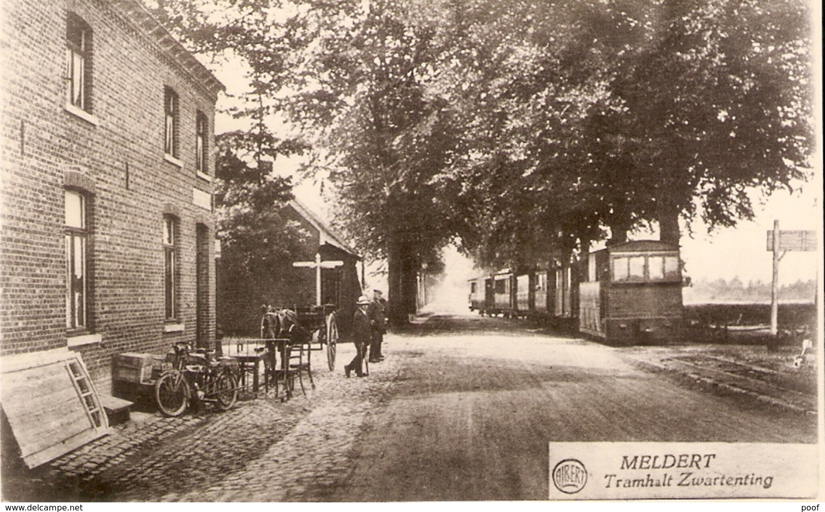 Merdert : Tramhalt Zwartenring ( Repro - Foto) - Lummen