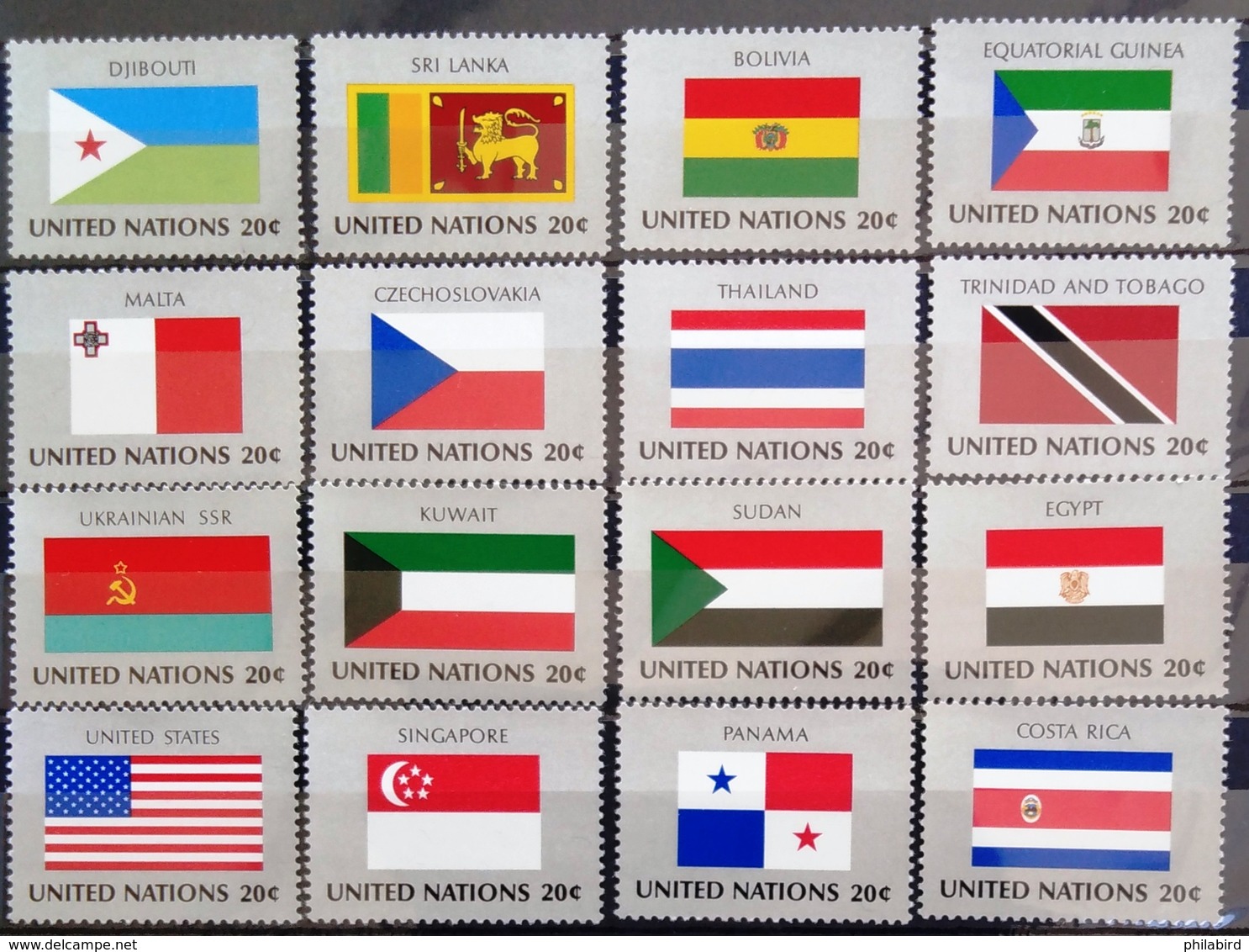 NATIONS-UNIS  NEW YORK                   N° 341/356                     NEUF** - Unused Stamps