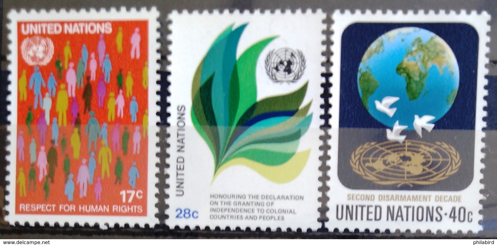NATIONS-UNIS  NEW YORK                   N° 359/361                     NEUF** - Unused Stamps