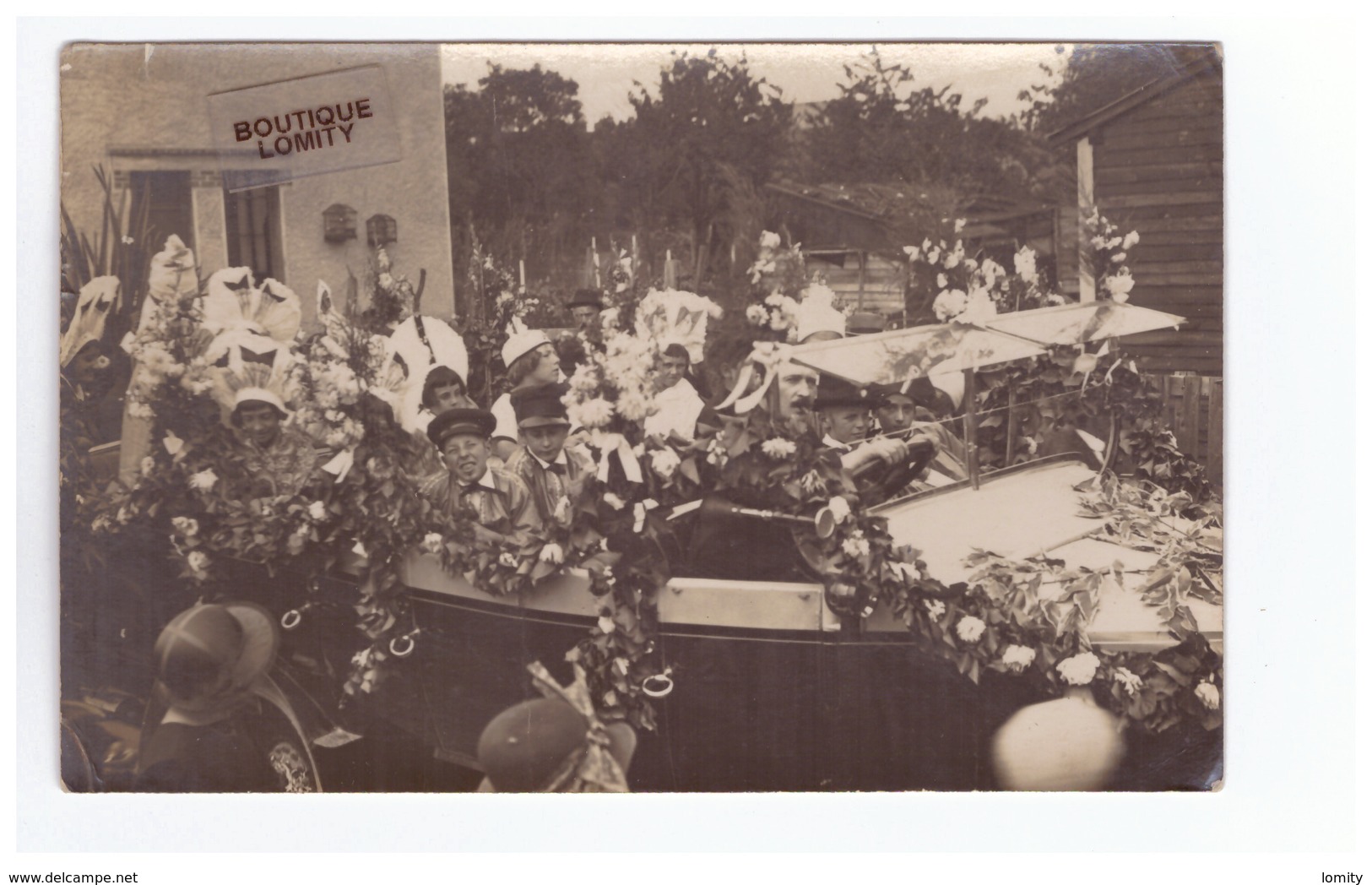 10 Troyes Cpa Carte Photo Fete De La Banneterie Voiture Auto Coiffe Champenoise Coiffes Champenoises - Troyes