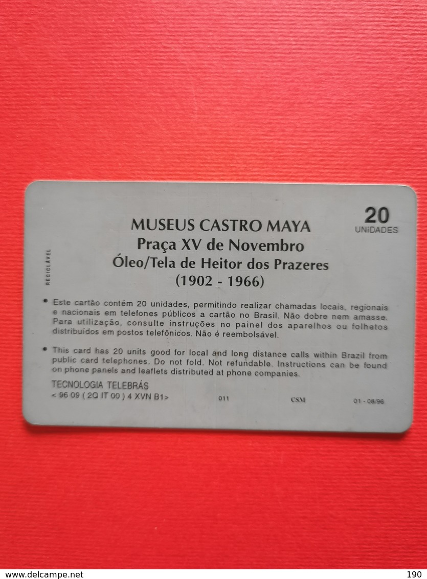 Museum Castro Maya Praca XV De Novembro Oleo / Tela De Heitor Dos Prazeres 1902-1966, 20 Units - Culture