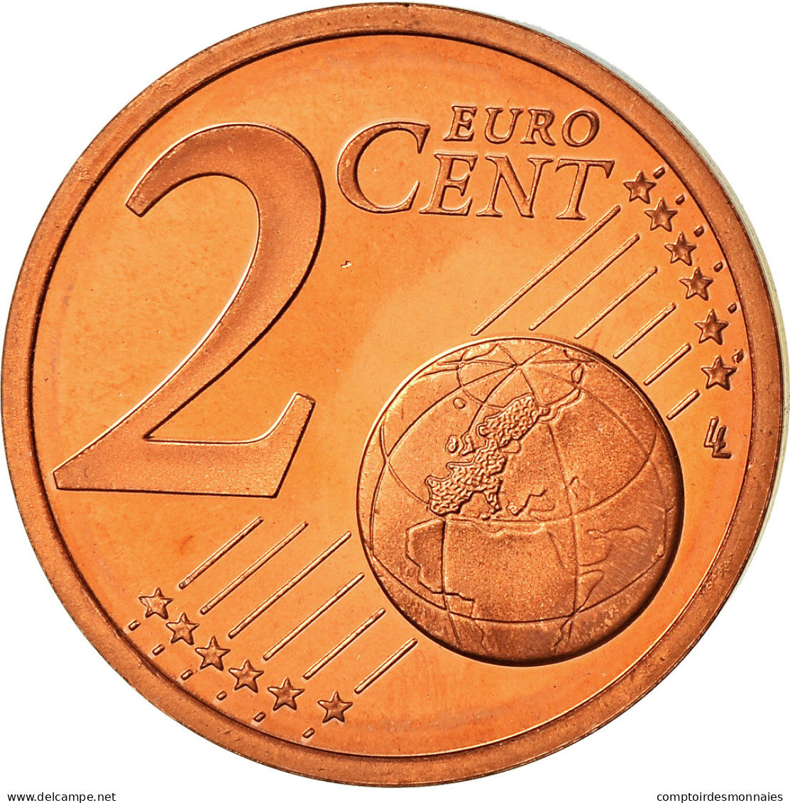 Monaco, 2 Euro Cent, 2001, Proof, FDC, Copper Plated Steel, KM:168 - Monaco