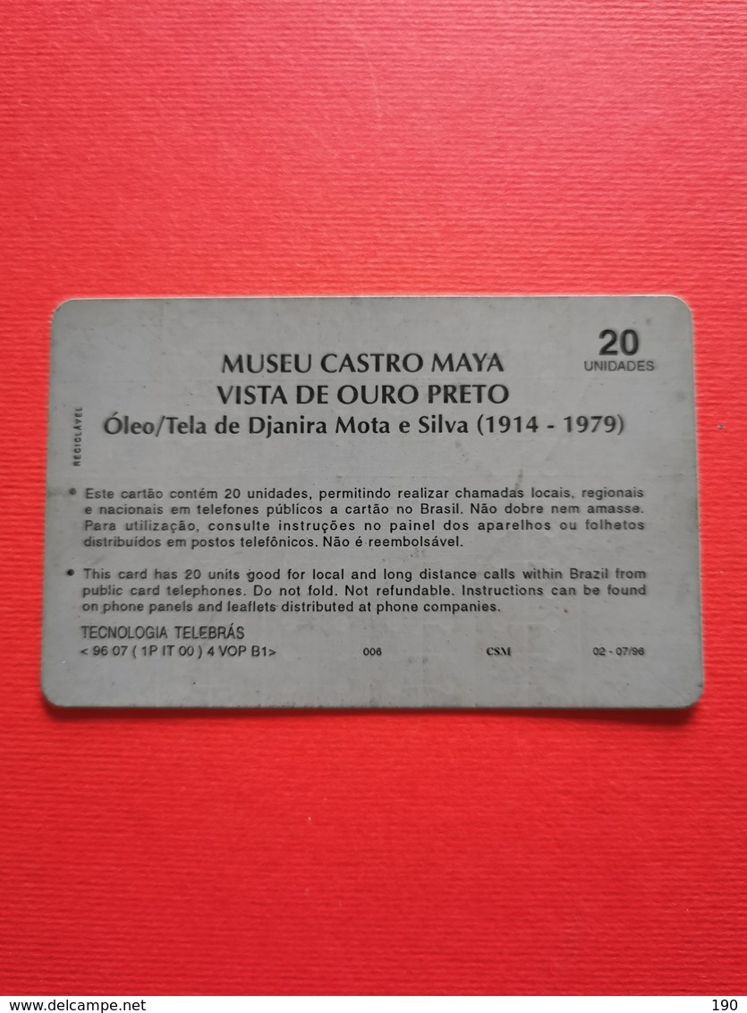 Museum Castro Maya  Vista De Ouro Preto Oleo / Tela De Djanira Mota E Silva 1914-1979,20 Units - Culture