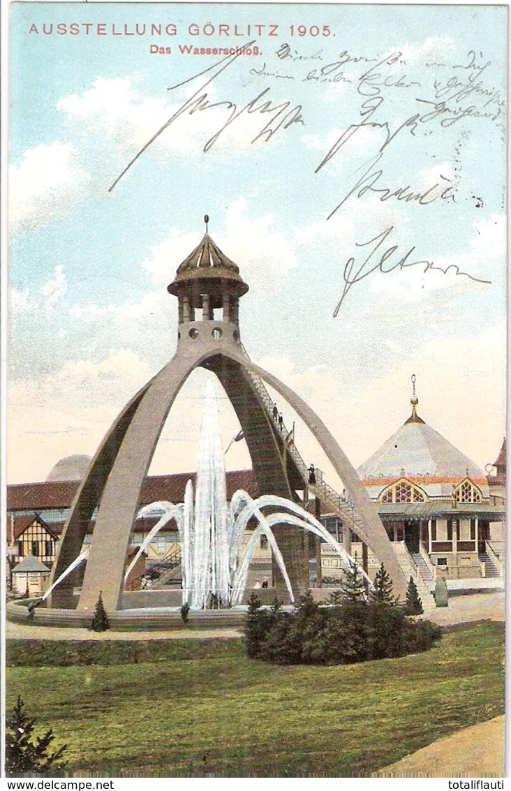 GÖRLITZ Gewerbe Und Industrie Ausstellung Nieder Schlesien 10.9.1905 Offizielle Festpostkarte Werbezudruck Verlag Lustig - Goerlitz