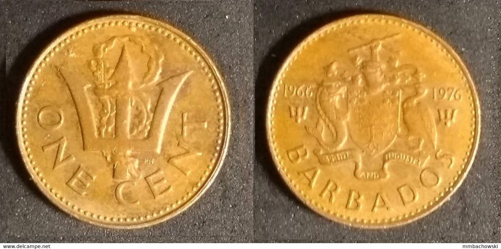 Barbados - 1 Cent 1976 - 10th Anniversary Of Independence (ba016) - Barbados (Barbuda)