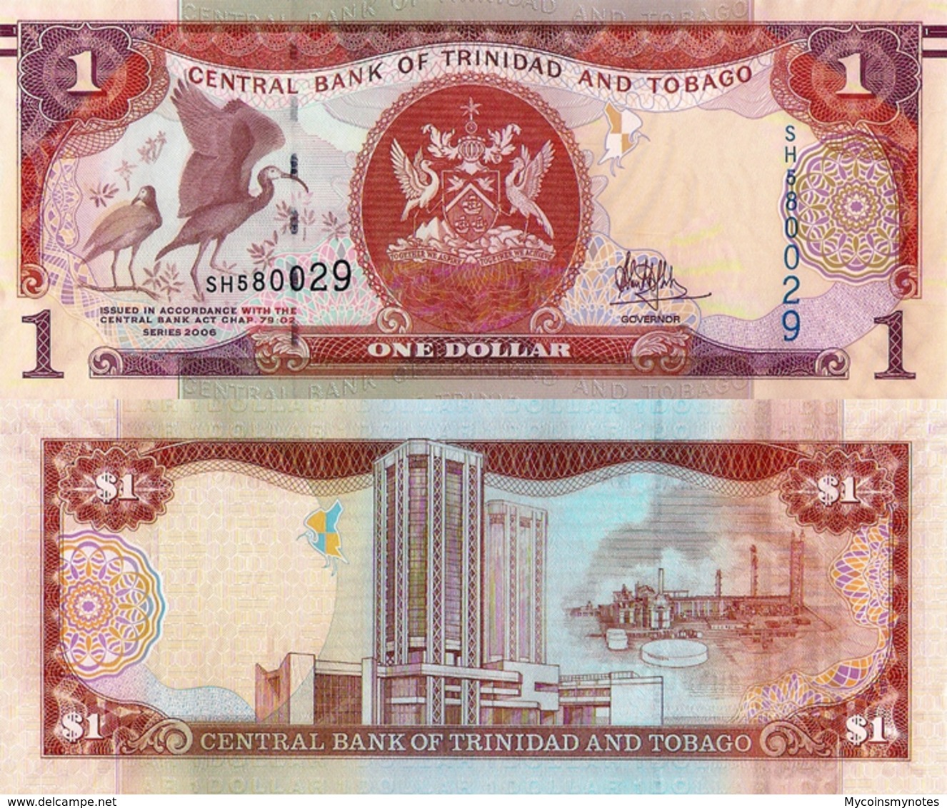 TRINIDAD & TOBAGO, 1 DOLLAR, 2006, P46, UNC - Trinidad Y Tobago