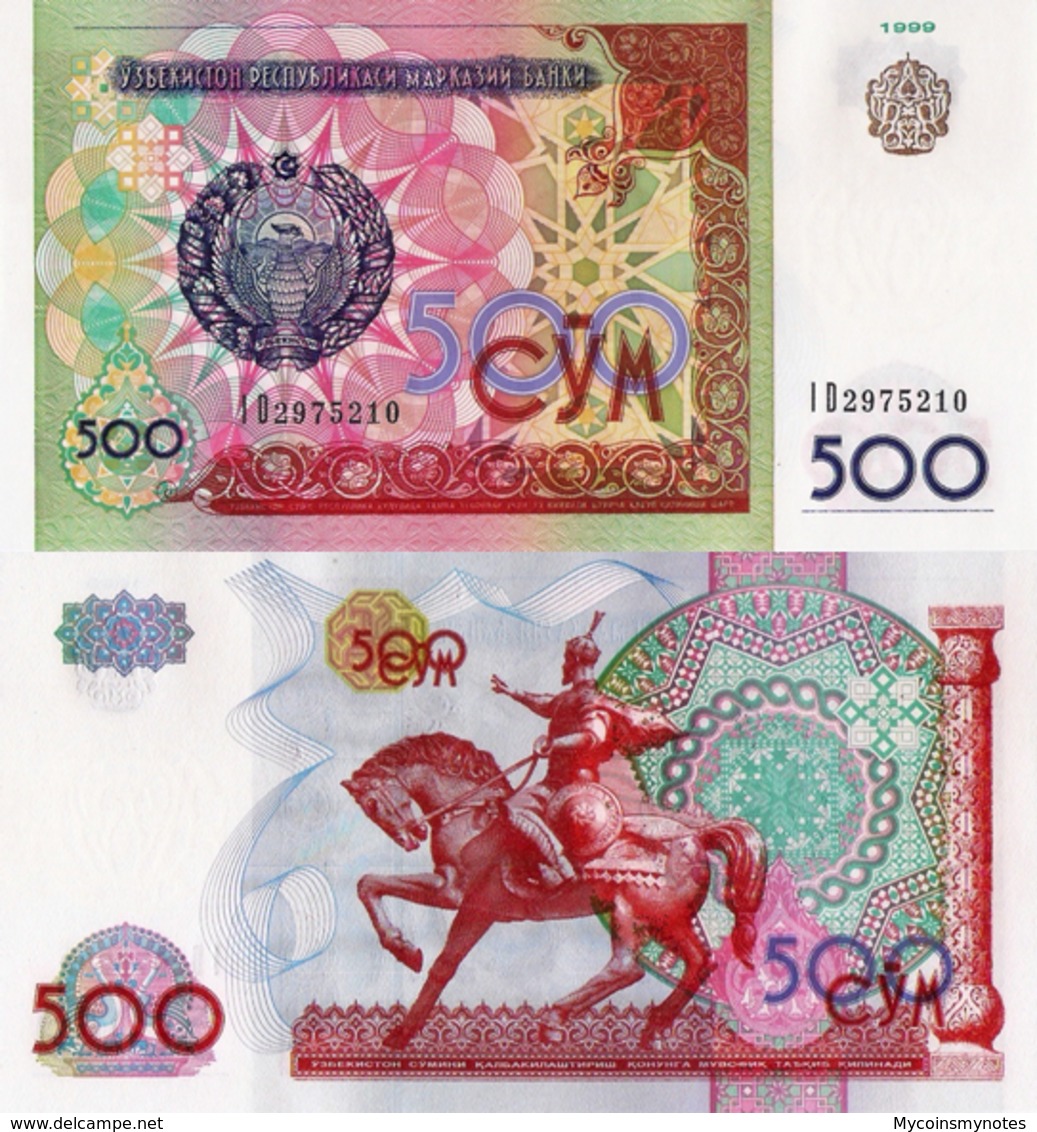 Uzbekistan, 500 Sum, 1999, P81, UNC - Ouzbékistan