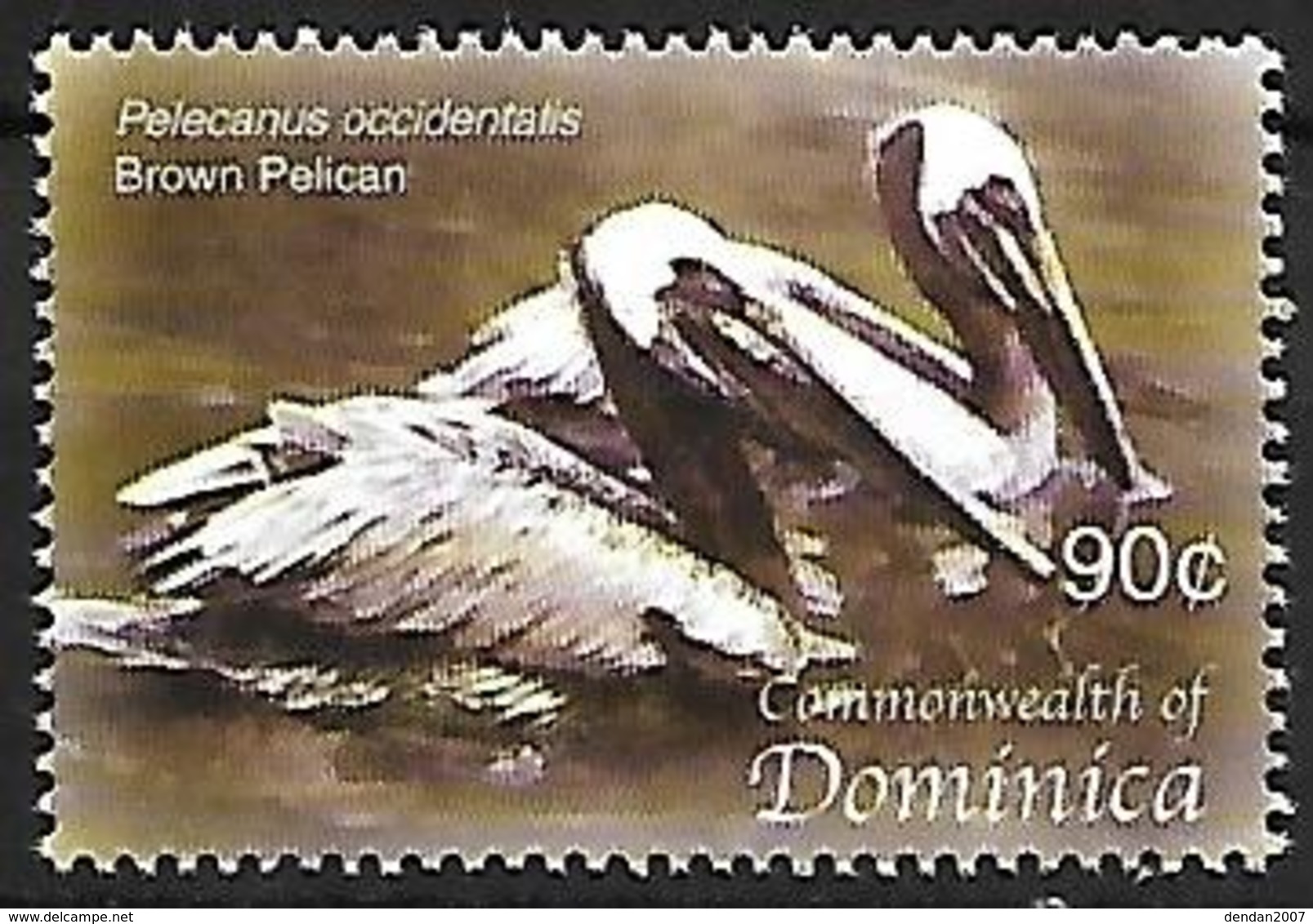 Dominica - MNH 2005 :      Brown Pelican -   Pelecanus Occidentalis - Pelícanos
