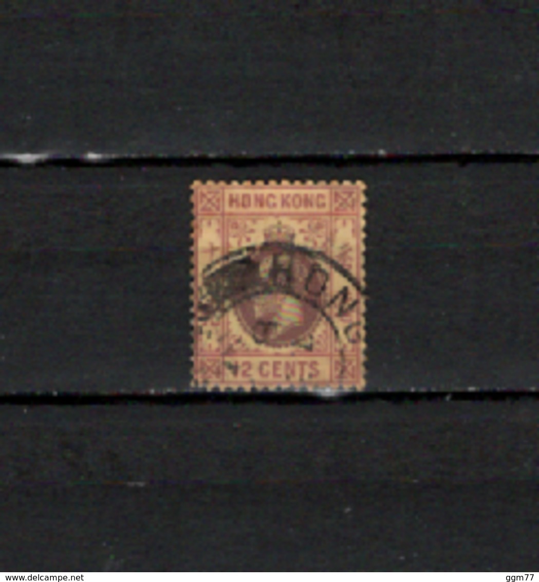 N° 105 TIMBRE HONG KONG OBLITERE   DE 1912       Cote : 10 € - 1941-45 Occupazione Giapponese