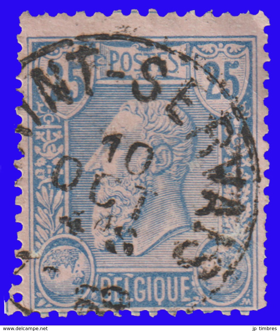 COB N° 48 - Belle Oblitération " SAINT-SERVAIS" - 1884-1891 Leopold II.