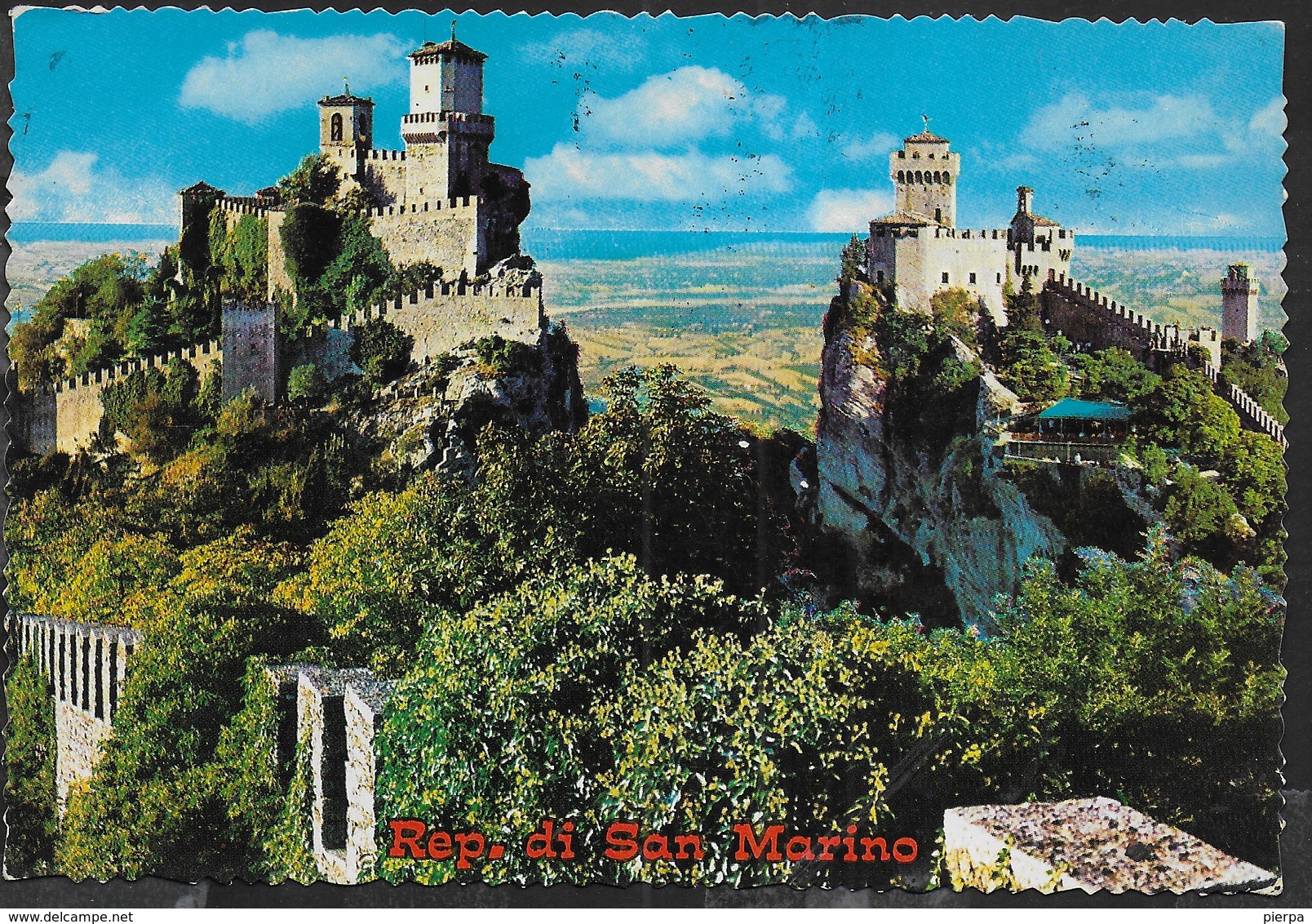 SAN MARINO - CARTOLINA PLURIAFFRANCATA 1981 - Lettres & Documents