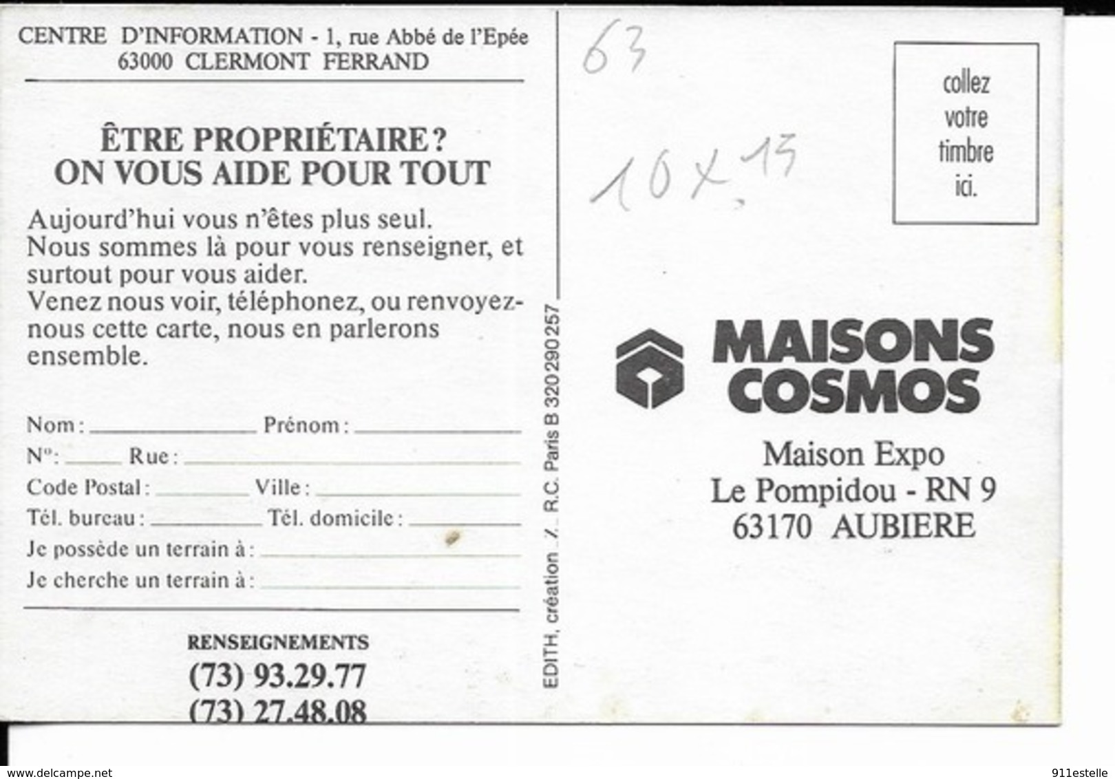 63 AUBIERE . MAISONS COSMOS  MAISON EXPO LE POMPIDOU RN 9 - Aubiere