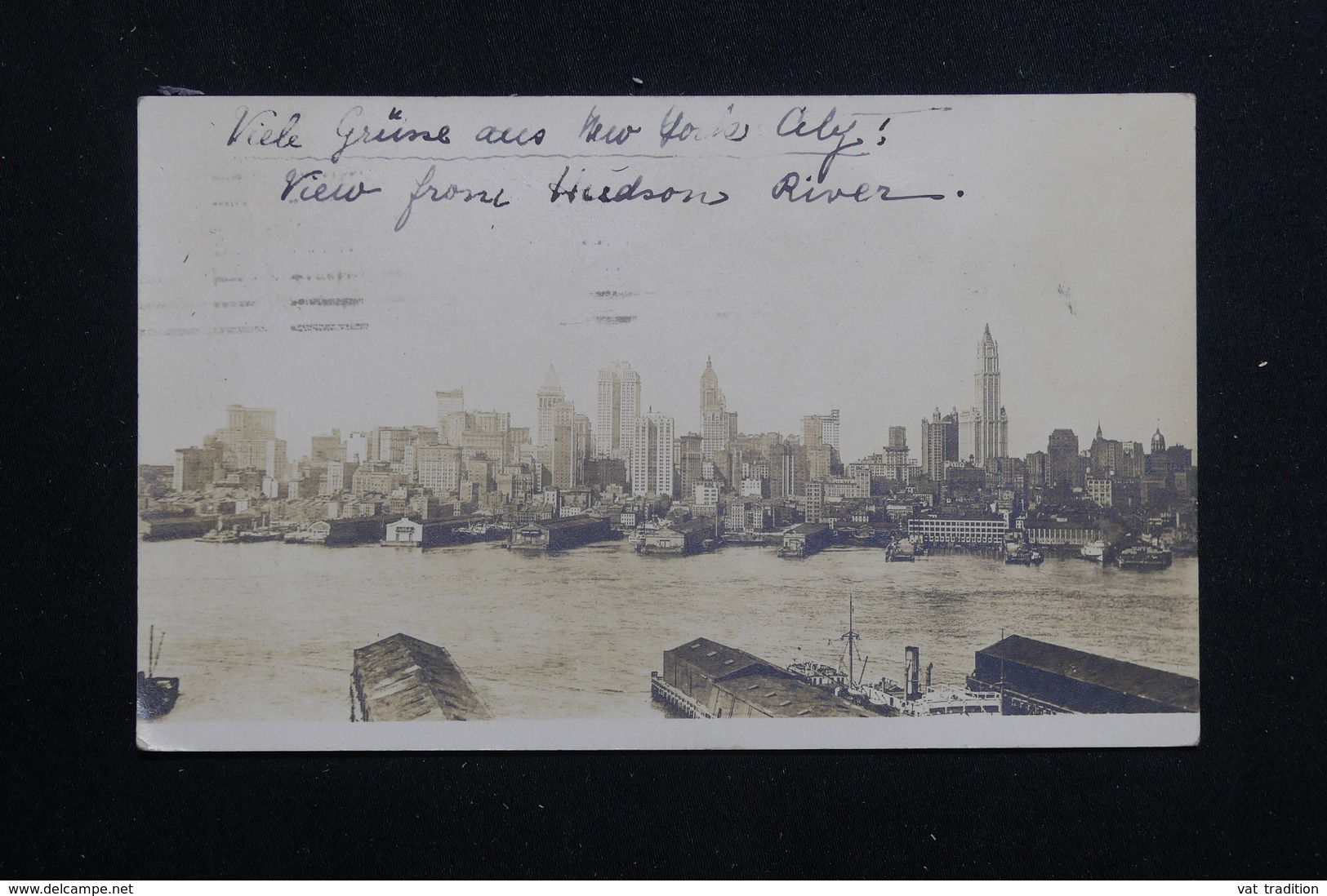 ETATS UNIS - Carte Postale Photo - Vue De Hudson River Sur New York City En 1922, Voyagé Pour Le Luxembourg -  L 60793 - Hudson River
