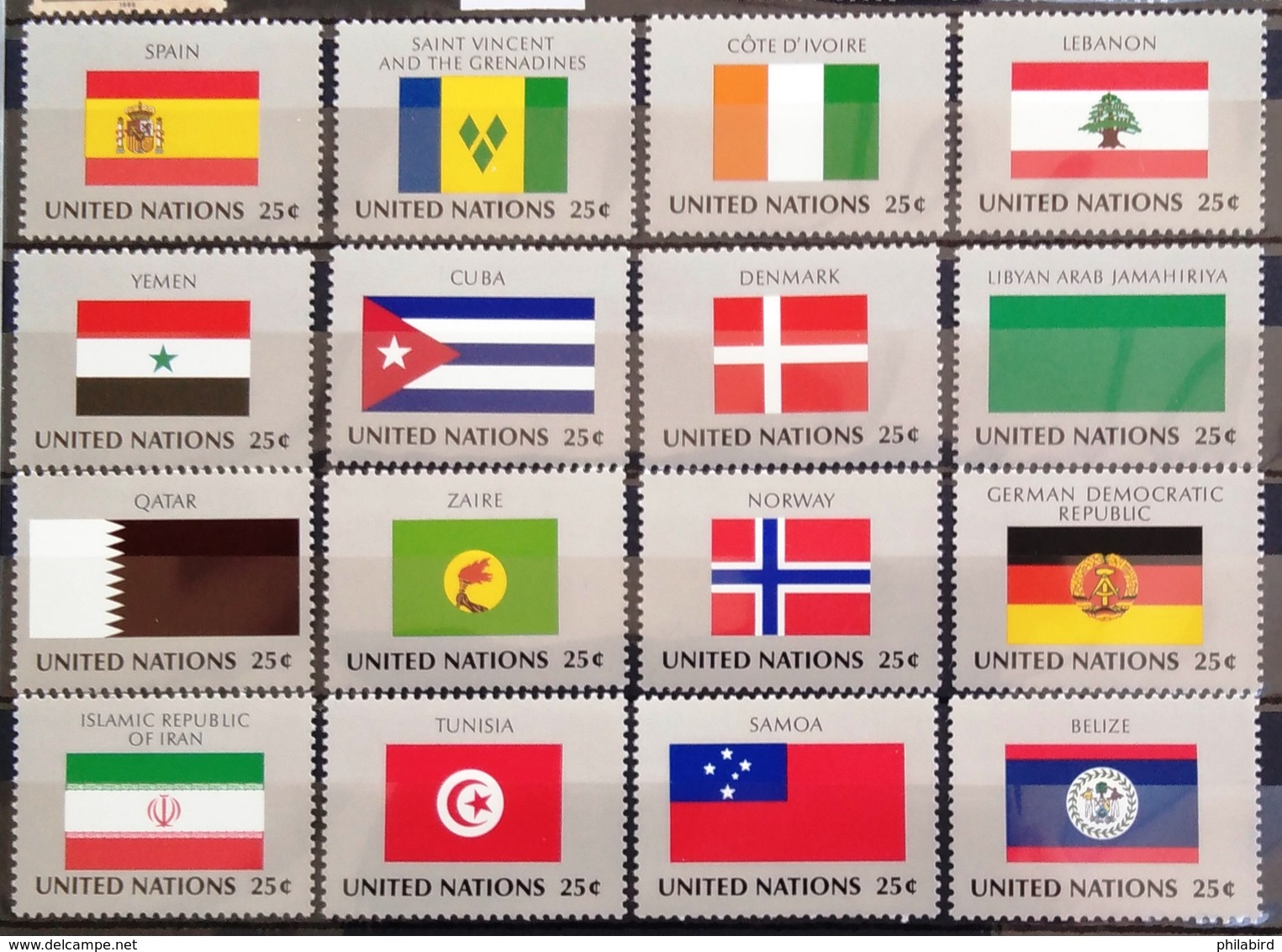 NATIONS-UNIS  NEW YORK                   N° 521/536                      NEUF** - Unused Stamps