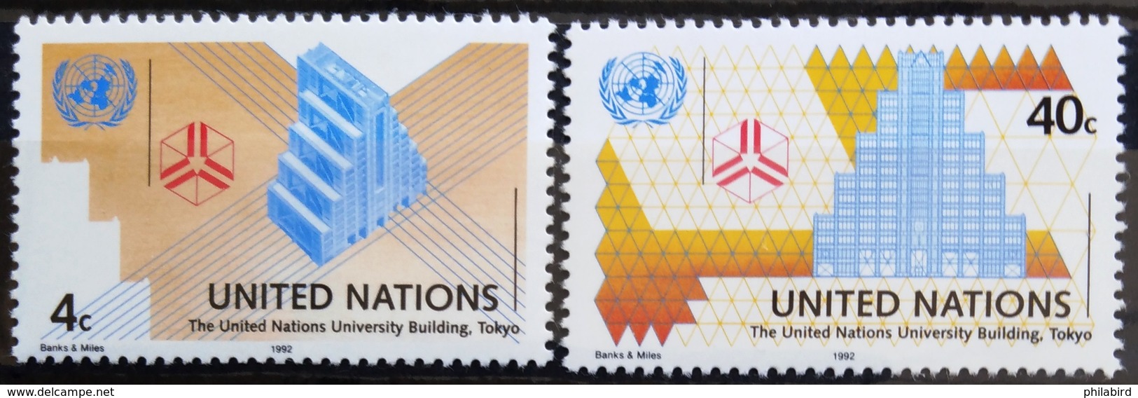 NATIONS-UNIS  NEW YORK                   N° 617/618                      NEUF** - Unused Stamps