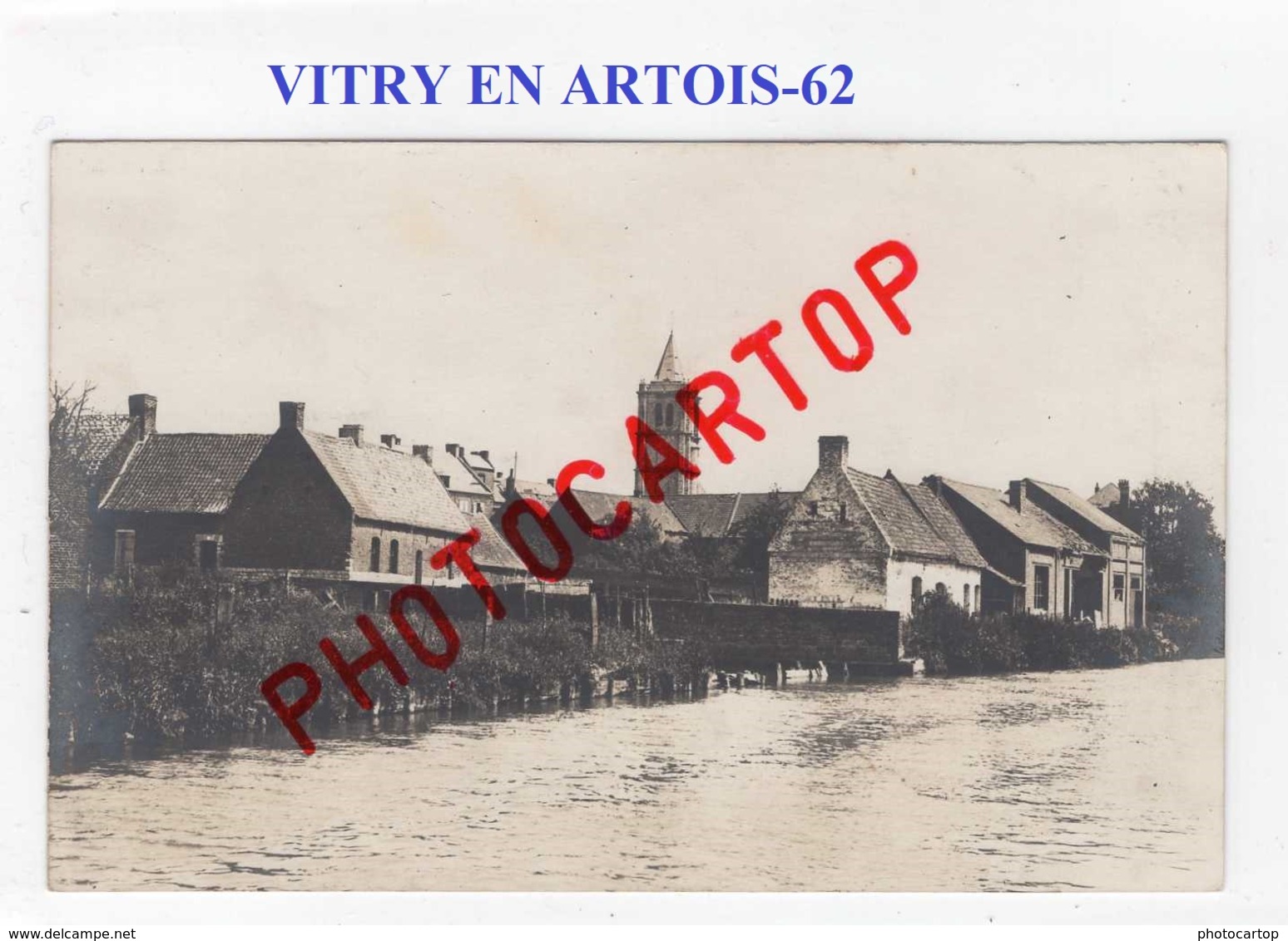 VITRY En ARTOIS-CARTE PHOTO Allemande-Guerre14-18-1 WK-Militaria-FRANCE-62- - Vitry En Artois