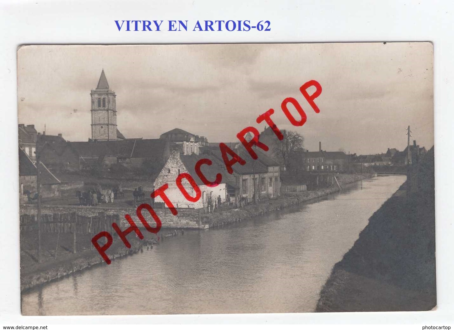 VITRY En ARTOIS-PHOTO Allemande Comme CARTE-Guerre14-18-1 WK-Militaria-FRANCE-62- - Vitry En Artois