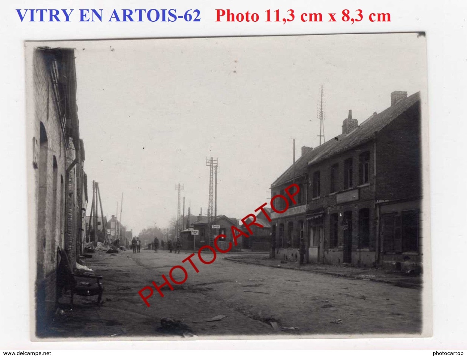 VITRY En ARTOIS-Gare-PHOTO Allemande-Guerre14-18-1 WK-Militaria-FRANCE-62- - Vitry En Artois