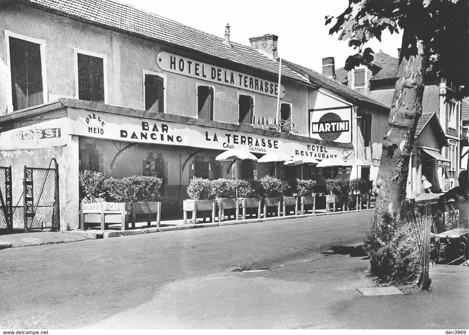 BOUCAU - Hôtel De La Terrasse, Chez Carrère - Bar-Restaurant-Dancing - Photo L. Baron - Tirage D'éditeur N&B Non Dentelé - Boucau