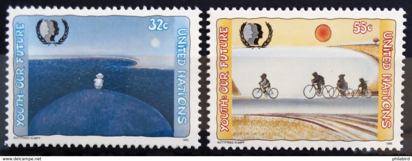 NATIONS-UNIS  NEW YORK                   N° 673/674                      NEUF** - Unused Stamps