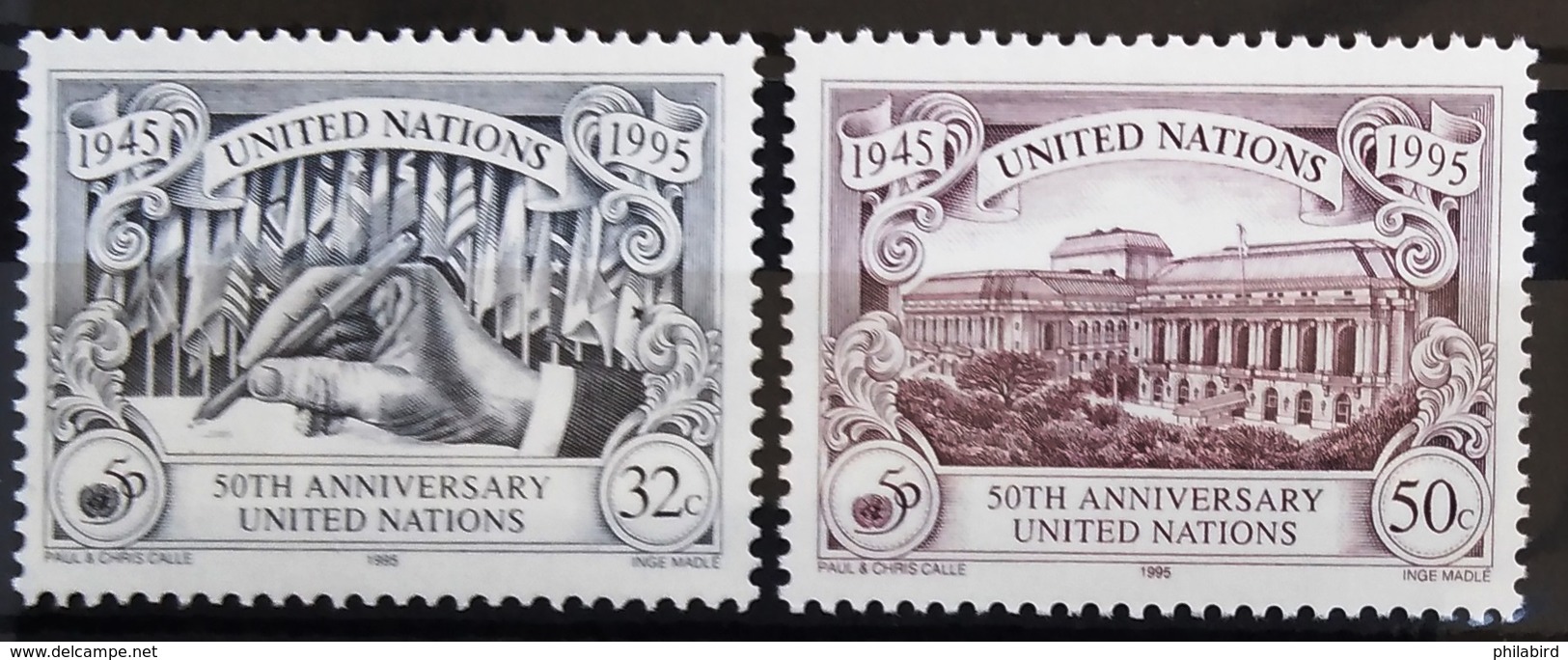 NATIONS-UNIS  NEW YORK                   N° 675/676                      NEUF** - Neufs