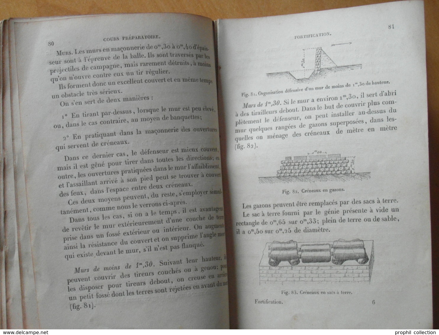 LIVRE " FORTIFICATION DE CAMPAGNE / COURS PRÉPARATOIRE " (1880) ÉDITÉ PAR Le MINISTÈRE DE LA GUERRE PARIS (176 PAGES) - English