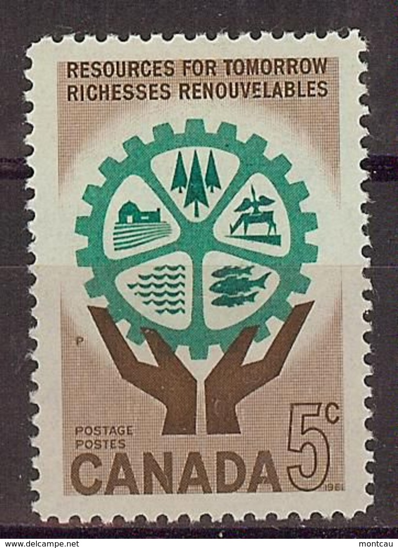 Canada 1961. Recursos Naturales . Sc=395 (**) - Neufs