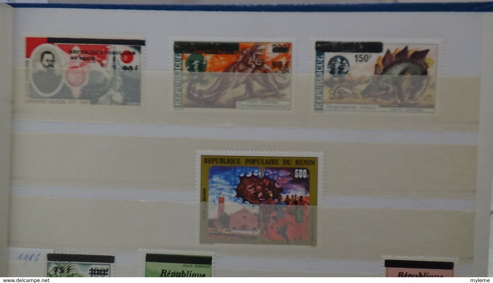 C91 Très belle collection timbres et blocs ** d'Algérie, Bénion et Burkina Fasso dont bonnes petites valeurs !!!