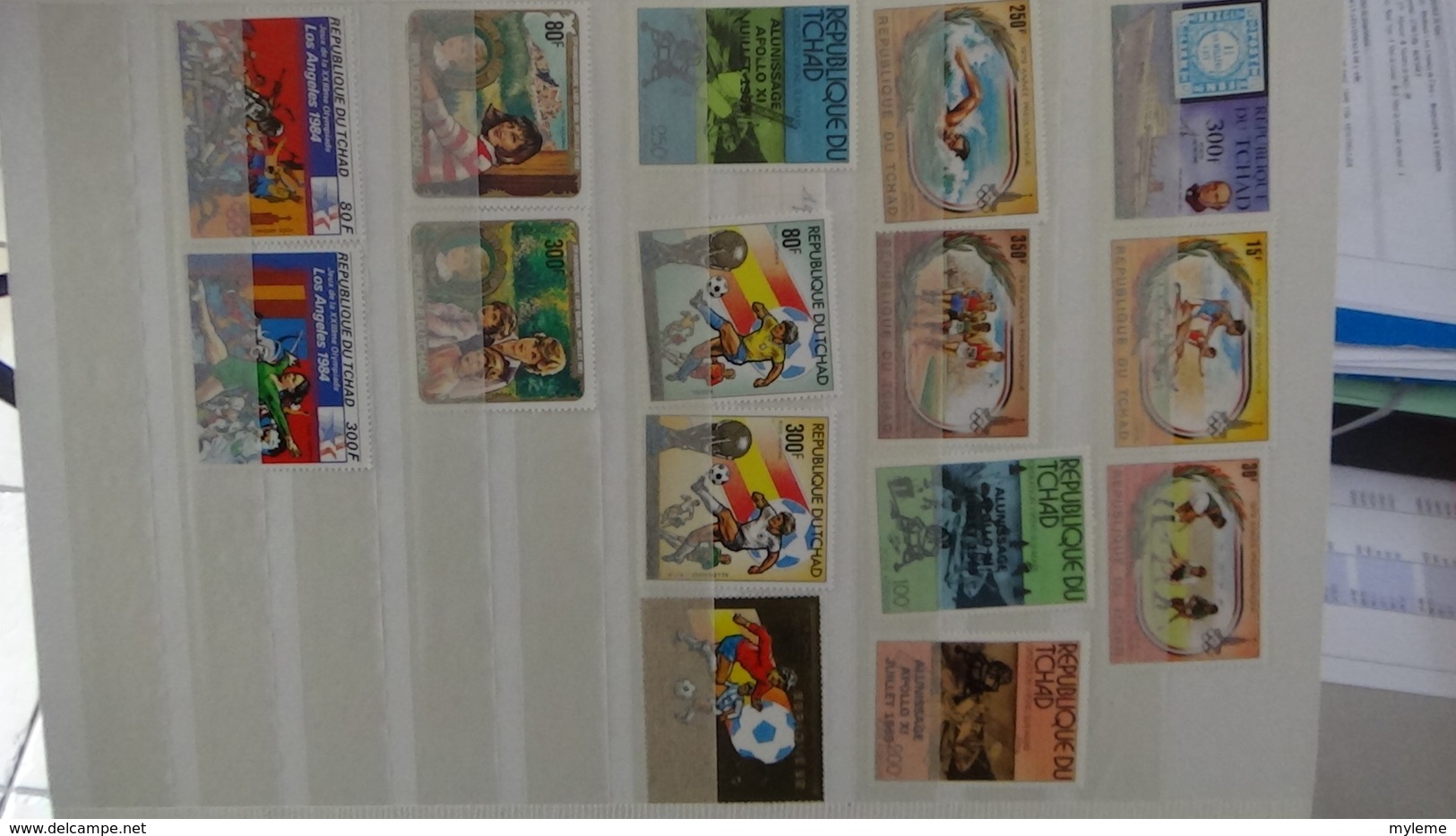 C92 Très belle collection timbres et blocs ** du Tchad et du Togo dont bonnes petites valeurs !!!