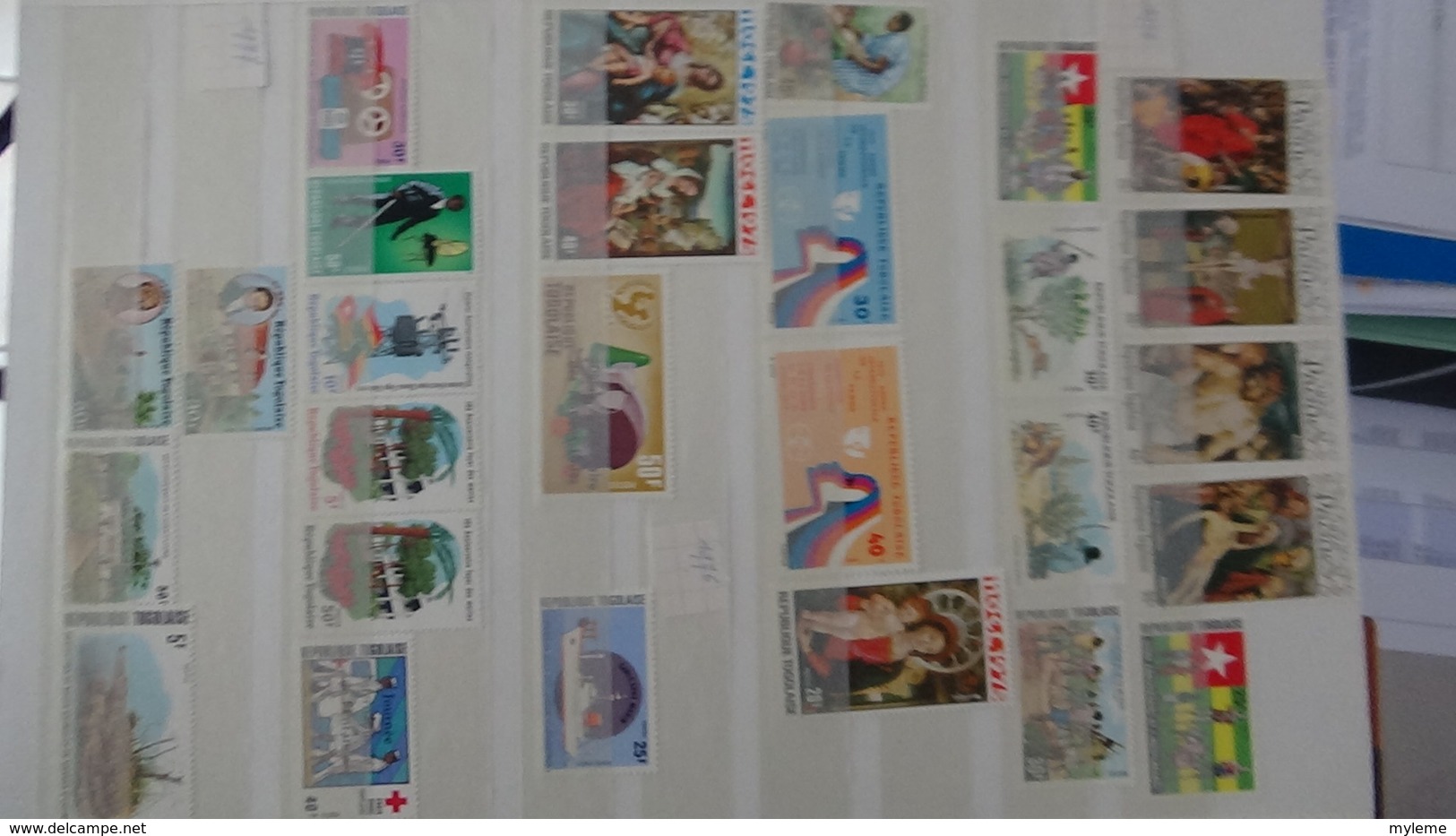 C92 Très belle collection timbres et blocs ** du Tchad et du Togo dont bonnes petites valeurs !!!