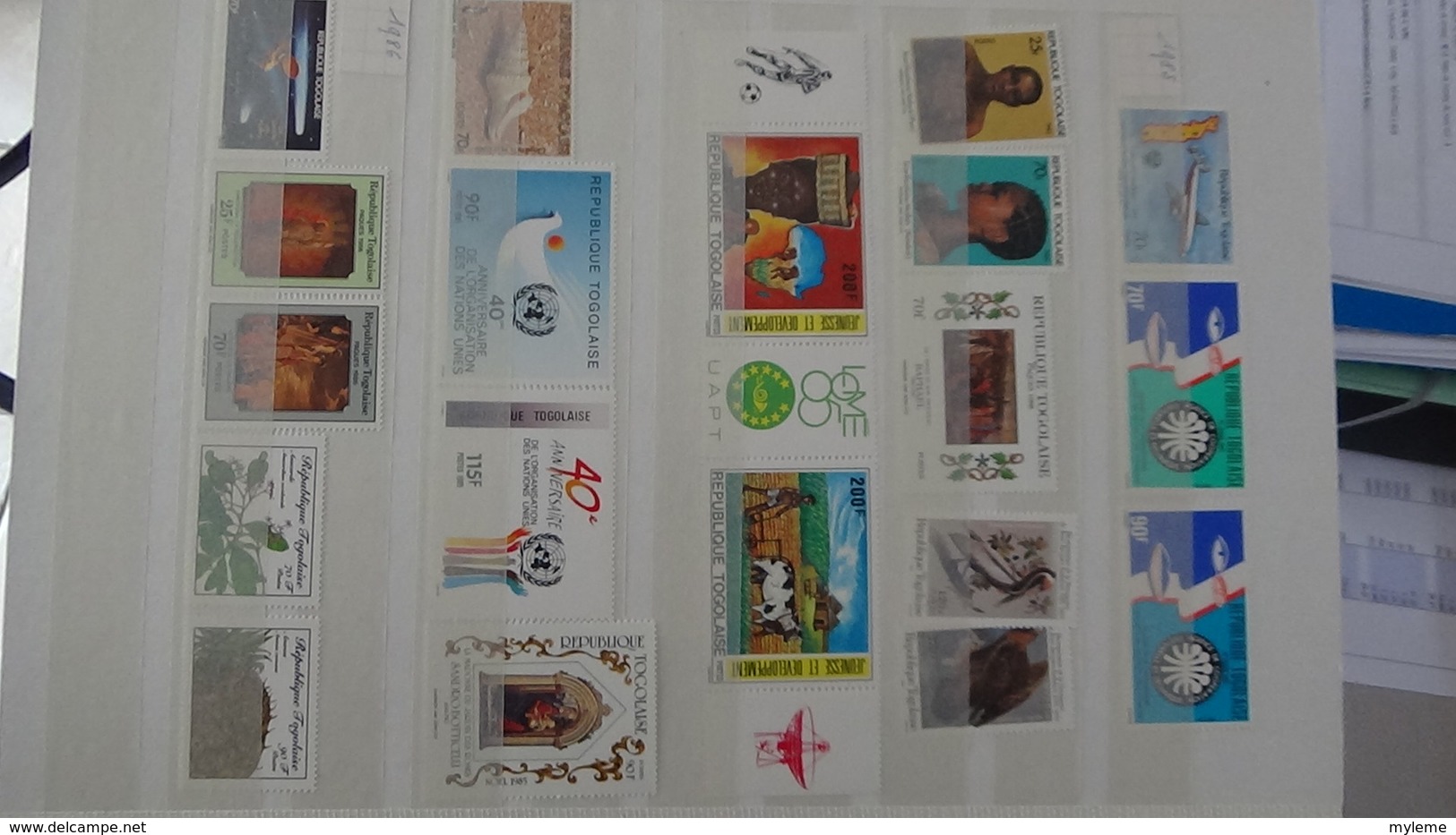 C92 Très belle collection timbres et blocs ** du Tchad et du Togo dont bonnes petites valeurs !!!