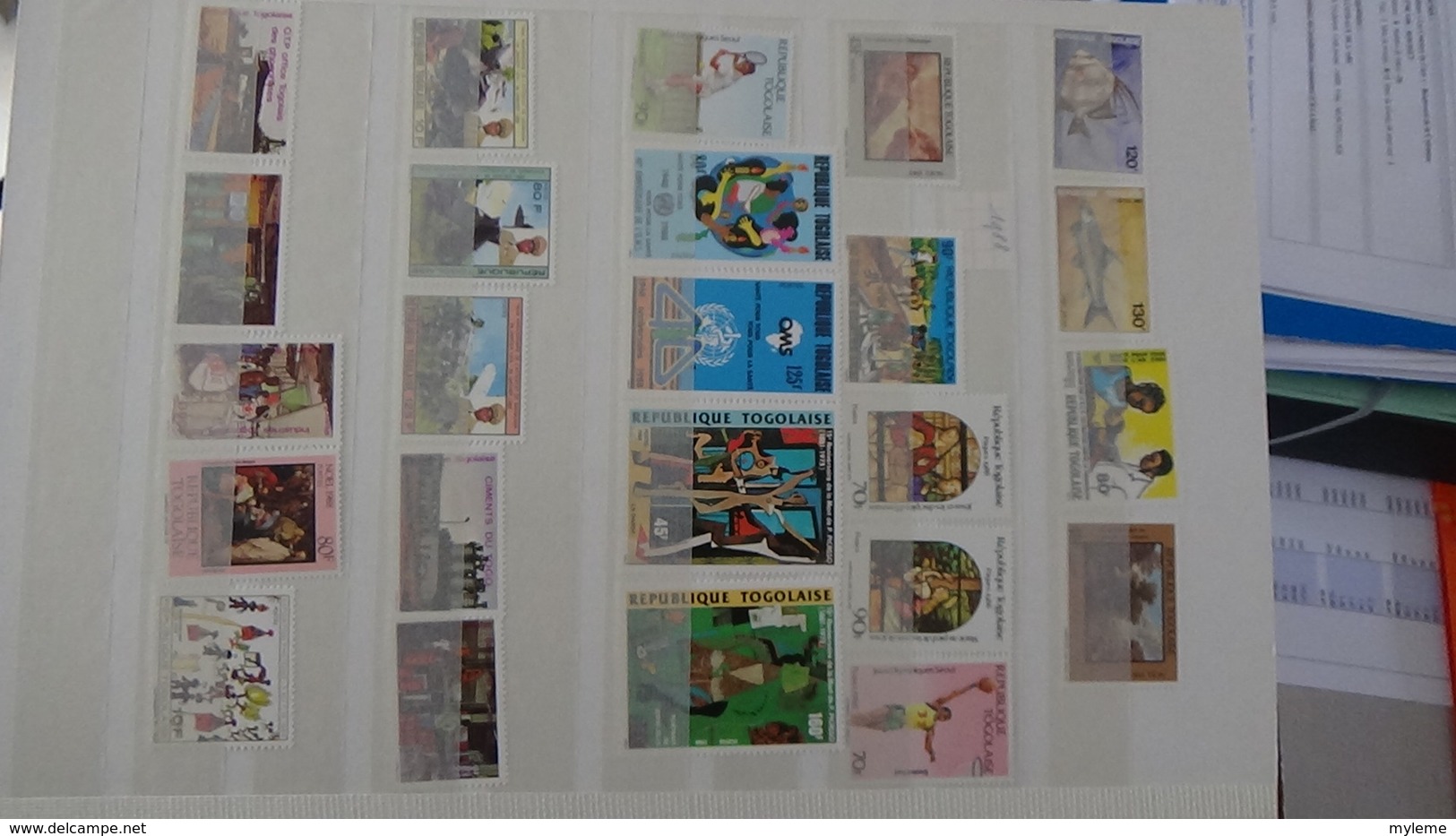 C92 Très belle collection timbres et blocs ** du Tchad et du Togo dont bonnes petites valeurs !!!