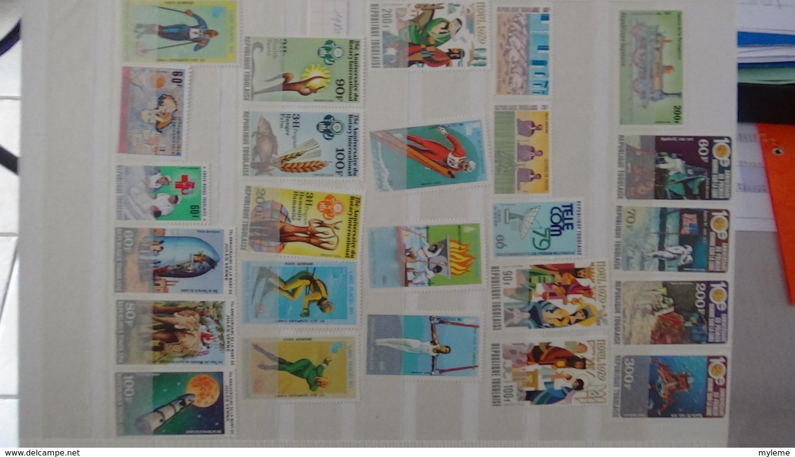 C92 Très belle collection timbres et blocs ** du Tchad et du Togo dont bonnes petites valeurs !!!