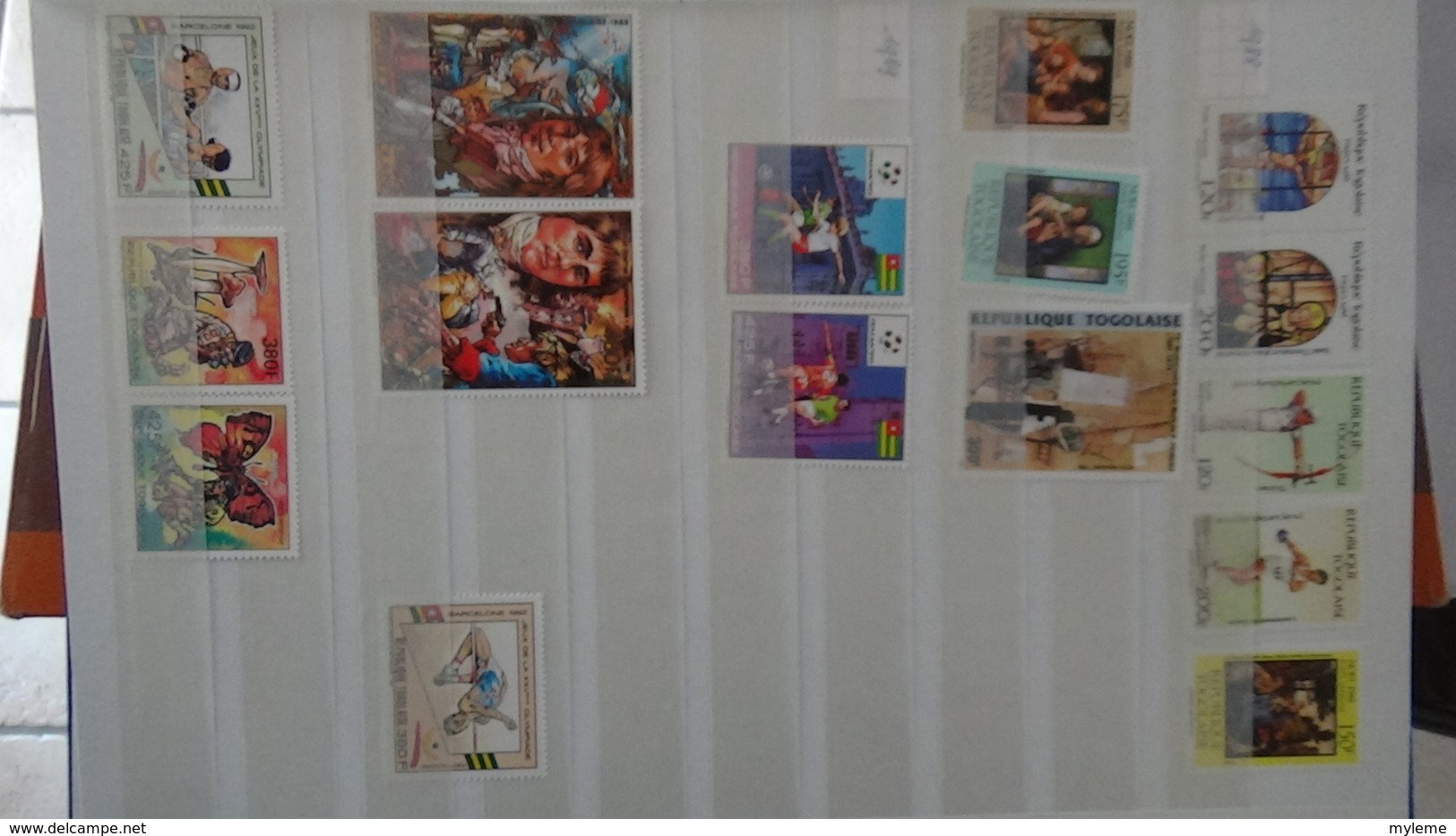 C92 Très belle collection timbres et blocs ** du Tchad et du Togo dont bonnes petites valeurs !!!