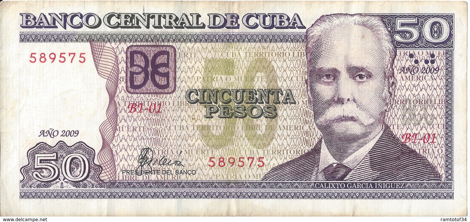 CUBA - 50 Pesos 2009 - Cuba