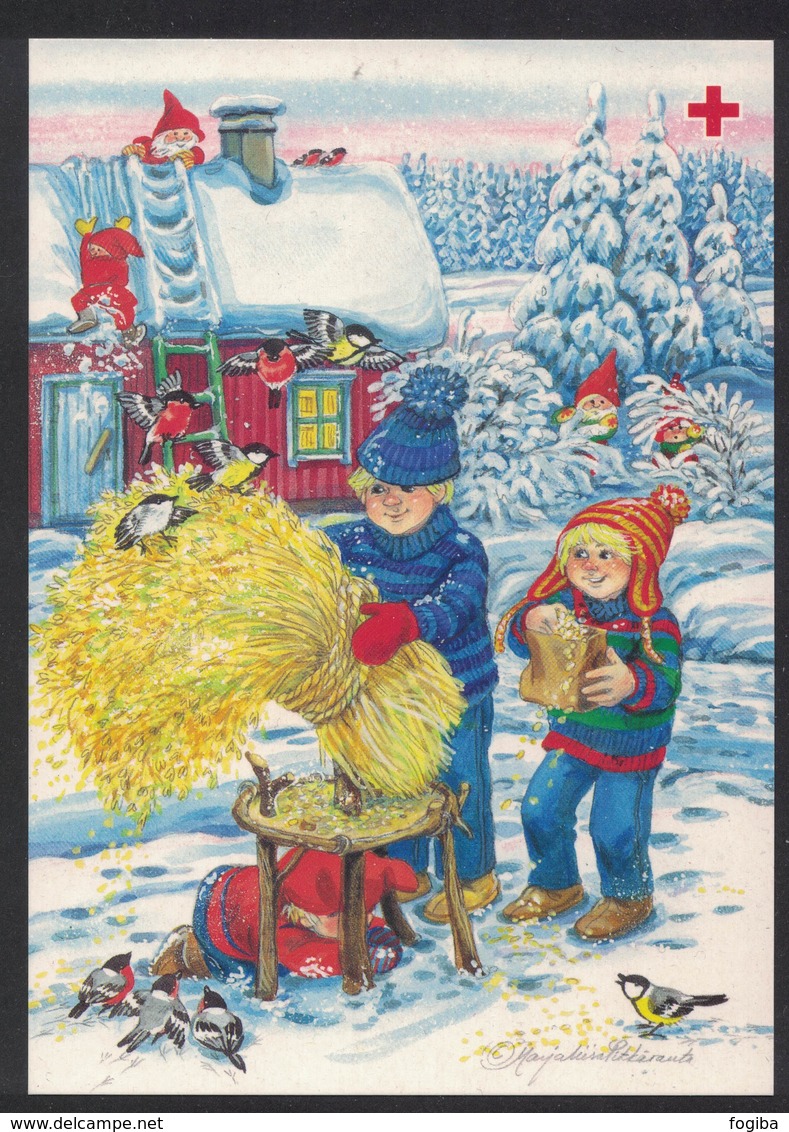 IC97    Aland 1995 Postal Stationary, Port Payé, Red Cross Christmas - Inused - Rotes Kreuz