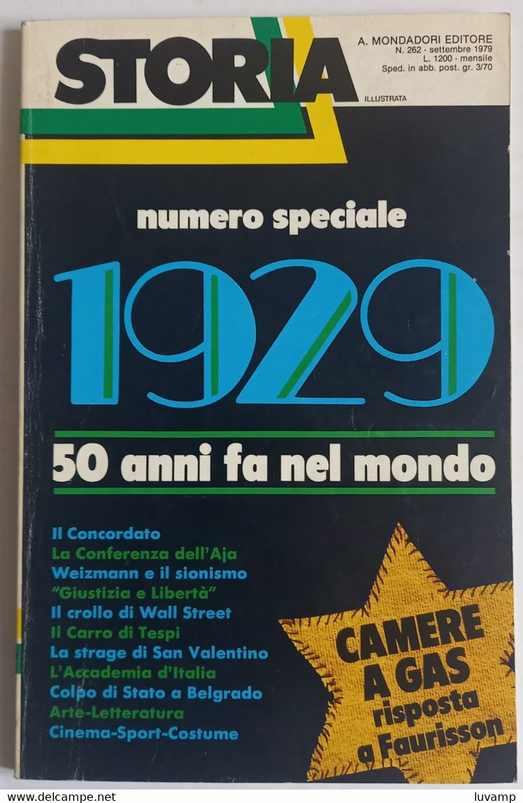 STORIA ILLUSTRATA -   1929 -NUMERO SPECIALE - N. 262 ( CART 77B) - Storia