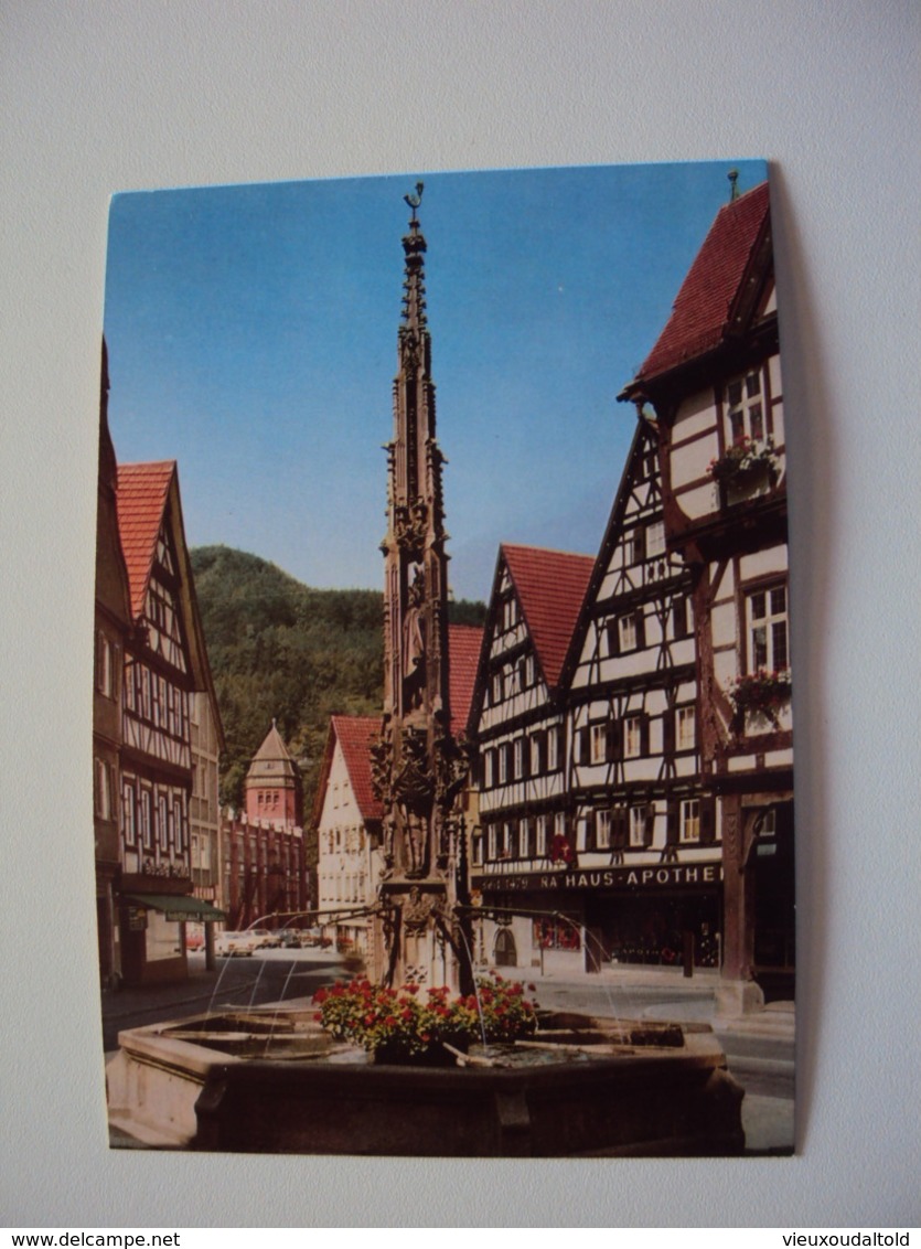 2 PK / 2 CP   Bad Urach  1. Bad Urach / 2. Brunnen Am Rathaus - Bad Urach