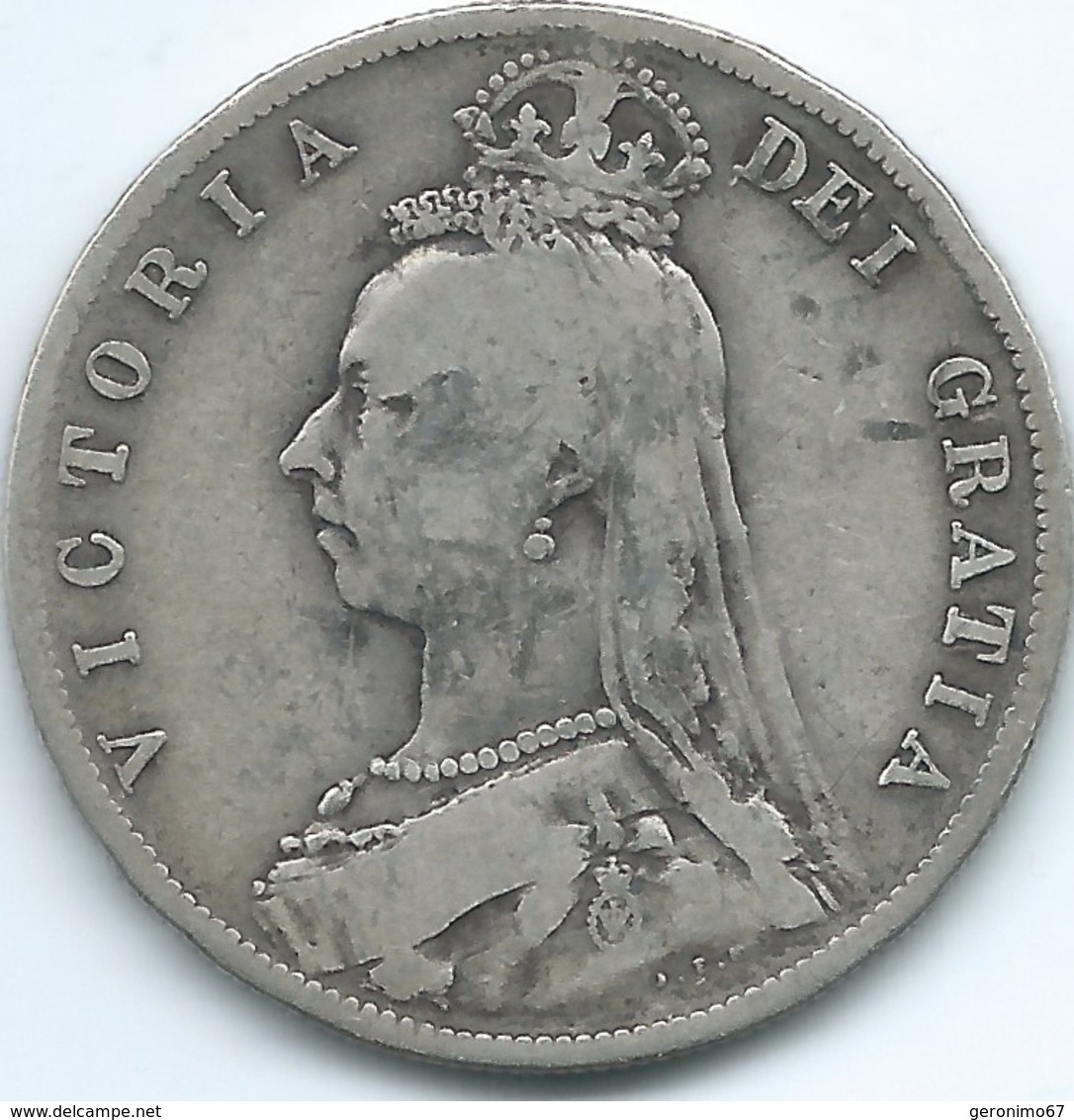 United Kingdom / Great Britain - 1888 - ½ Crown - Victoria - KM764 - K. 1/2 Crown