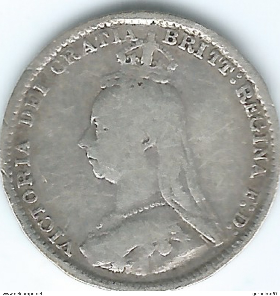 United Kingdom / Great Britain - 1889 - 3 Pence - Victoria - KM758 - F. 3 Pence