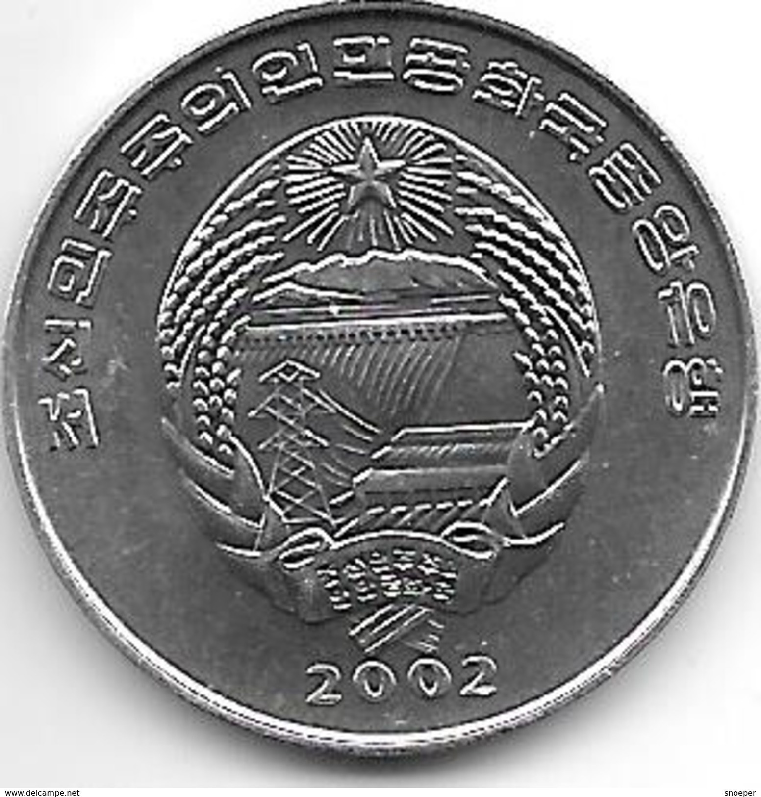 *Korea N  1/2 Chon 2002  Km 183  Unc - Korea (Süd-)