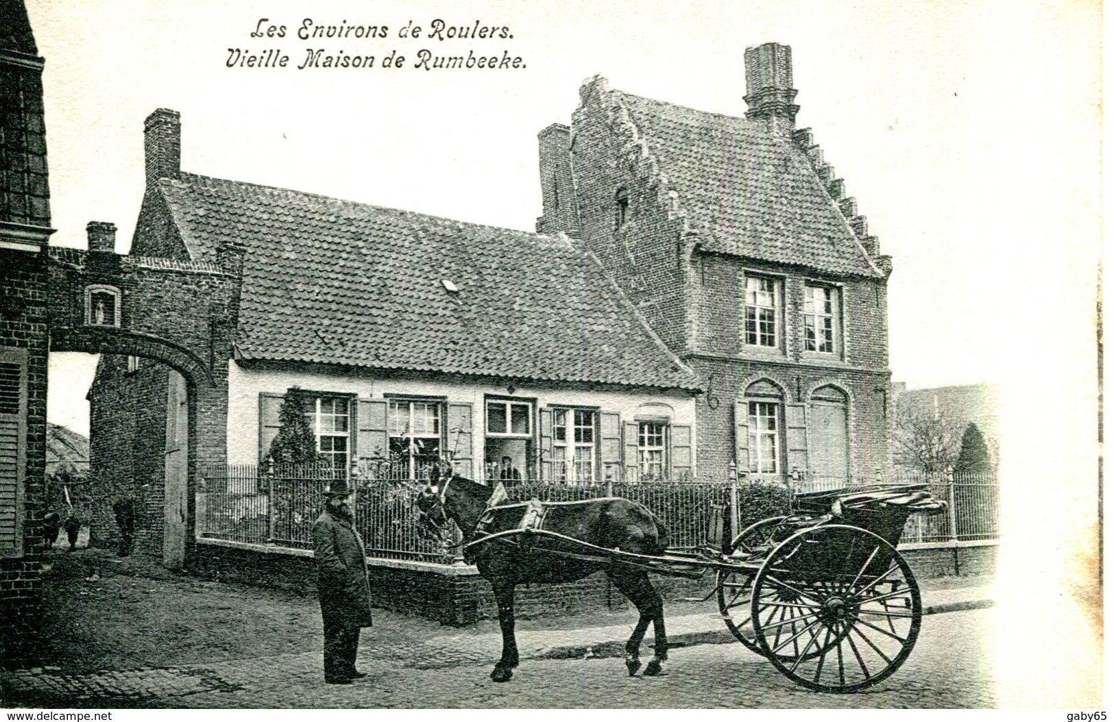 CPA.BELGIQUE.FLANDRE OCCIDENTALE.LES ENVIRONS DE ROULERS.VIEILLE MAISON DE RUMBEEKE. - Röselare