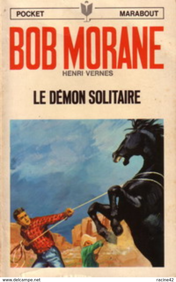 BOB MORANE - Henri VERNES - MARABOUT POCKET (type09) - LE DEMON SOLITAIRE - Belgische Schrijvers