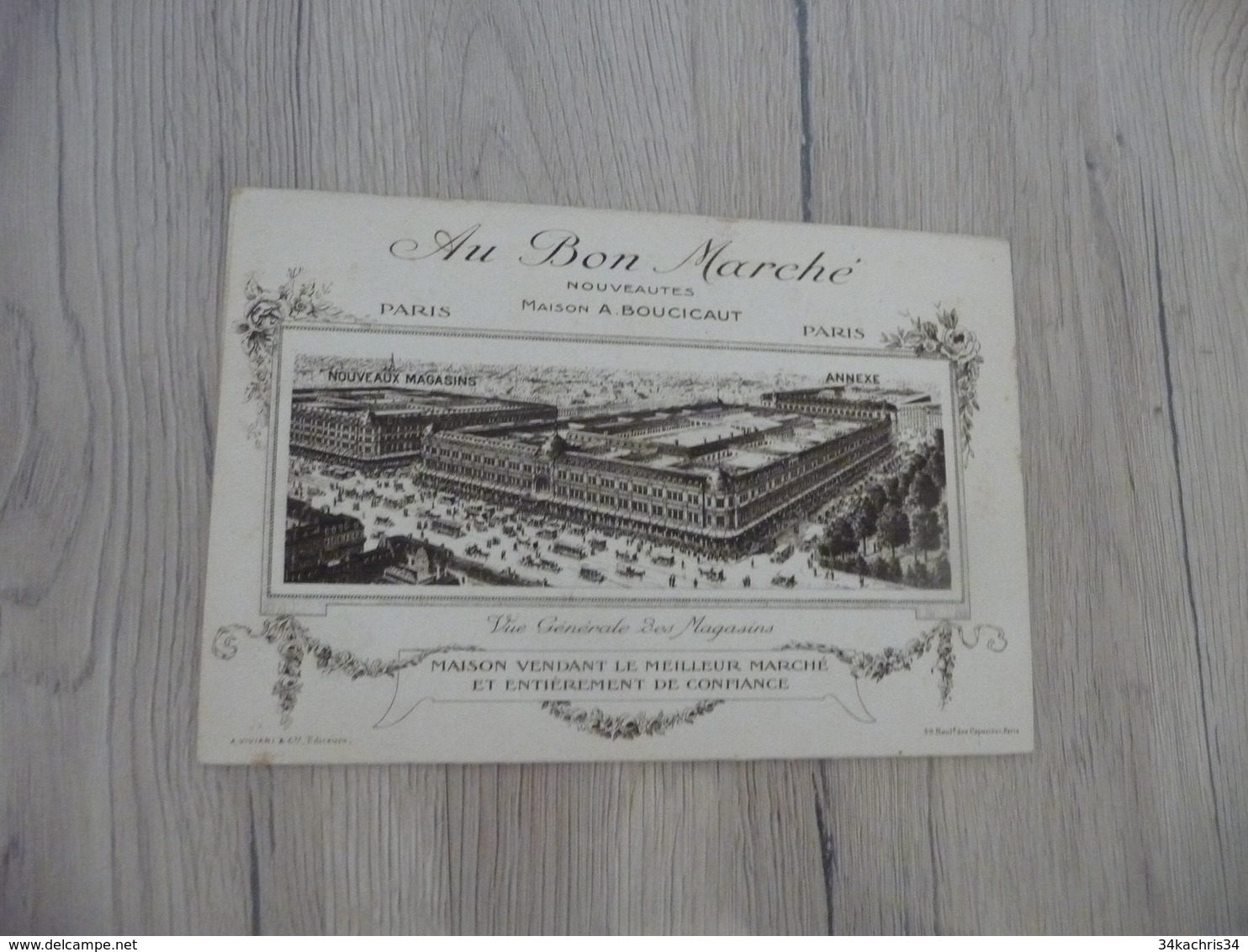 Chromo Au Bon Marché Histoire Des Rues De Paris Bonaparte Napoléon - Au Bon Marché