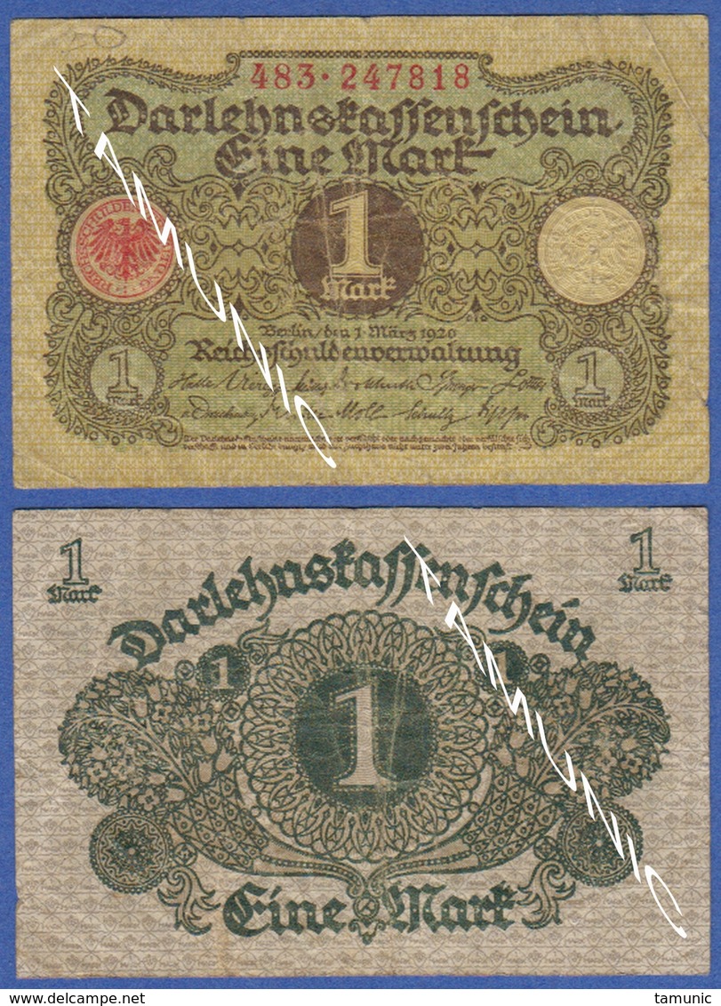 GERMANY 1 Mark 1920 NOMINAL - 1 Mark