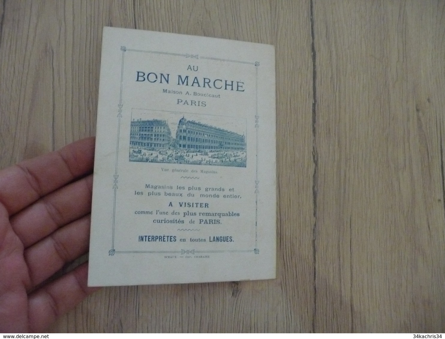 Chromo Au Bon Marché Proverbes Illustrés - Au Bon Marché
