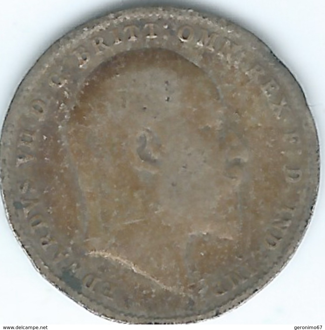 United Kingdom / Great Britain - 1908 - 3 Pence - Edward VII - KM797 - F. 3 Pence