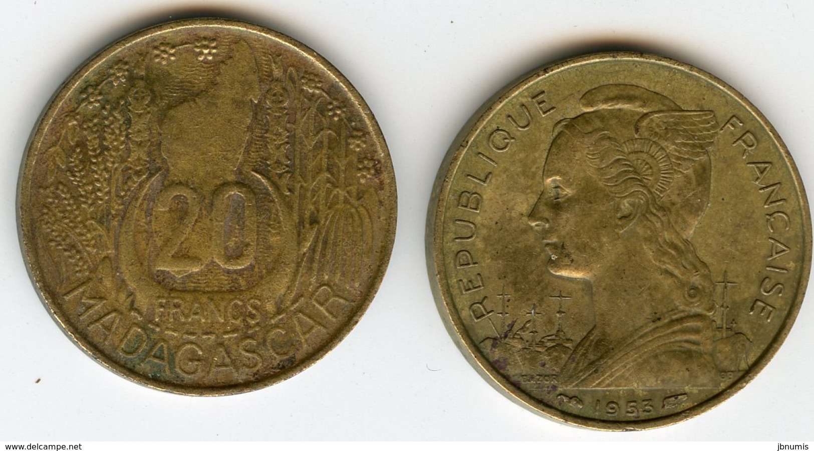 Madagascar 20 Francs 1953 KM 7 - Madagaskar