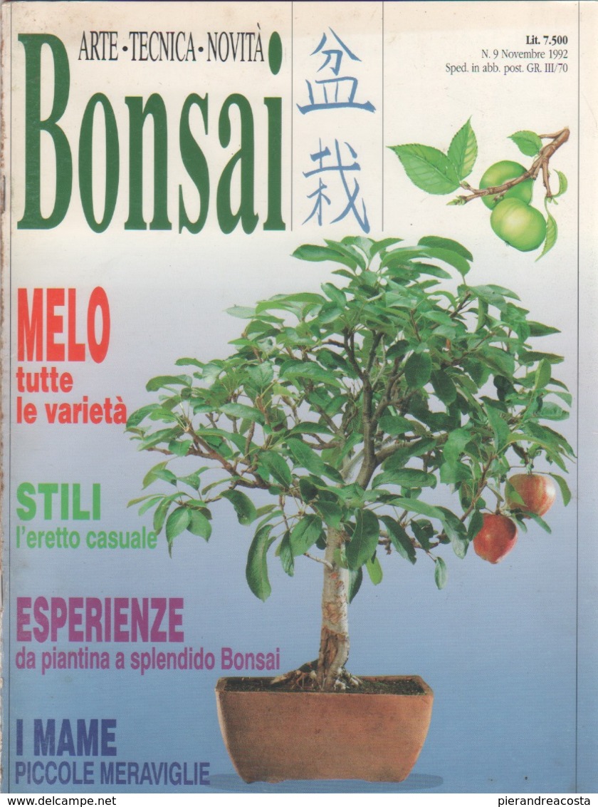 Bonsai Italiano. N. 9.  Novembre 1992 - Maison, Jardin, Cuisine