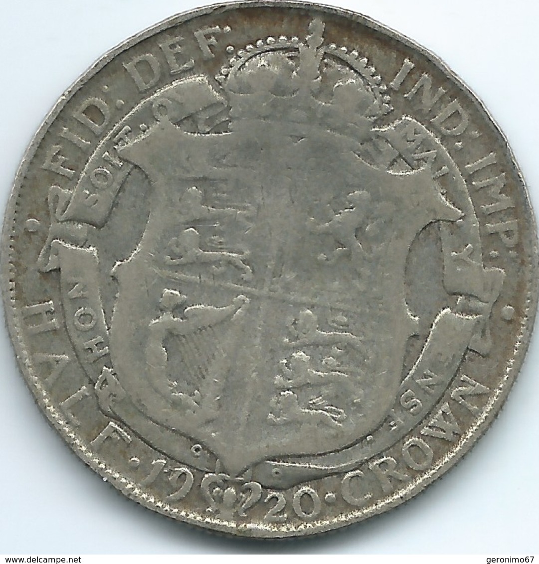 United Kingdom / Great Britain - 1920 - ½ Crown - George V - KM818.1a - K. 1/2 Crown